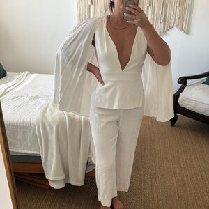 Elegant White Women's Jumpsuit